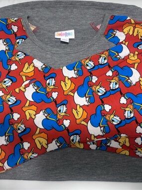 NWOT LulaRoe Disney Donald Randy shirt